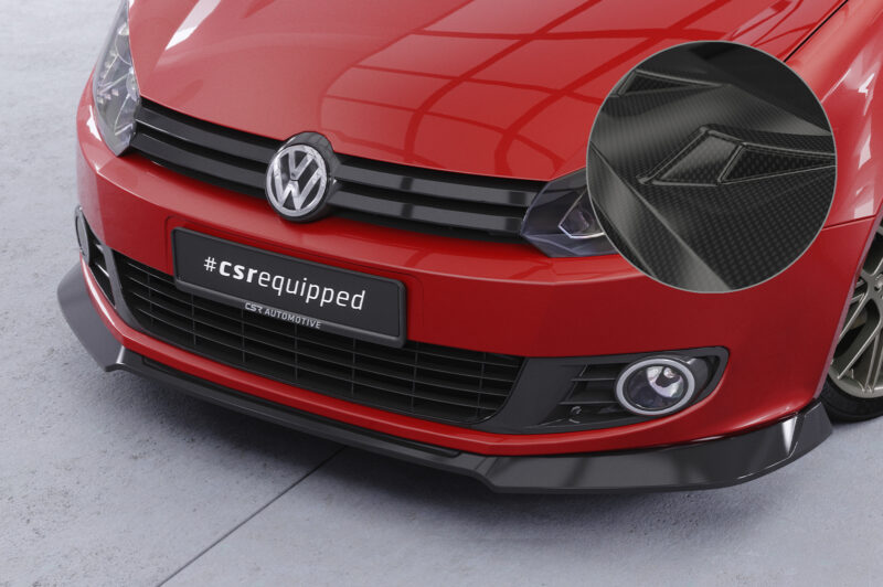 Lip delantero CSR Automotive para VW Golf 6 (Tipo 5K1) CSL877 Carbon Look 1