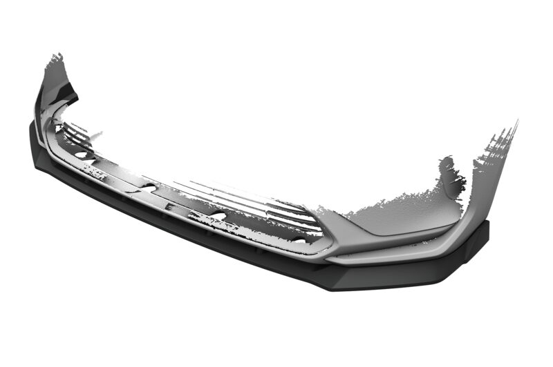 Lip delantero CSR Automotive para Toyota bZ4X / Subaru Solterra CSL881 Negro Mate 3