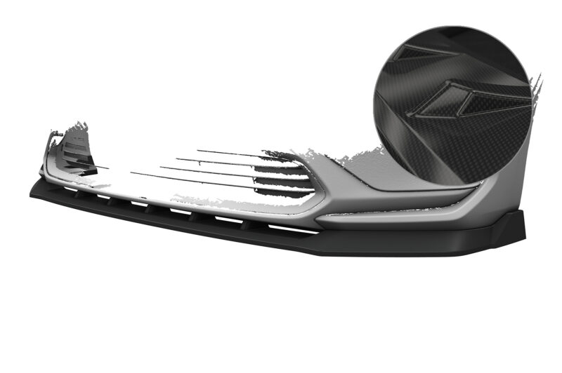 Lip delantero CSR Automotive para Toyota bZ4X / Subaru Solterra CSL881 Carbon Look 1
