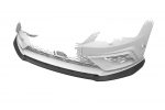 Lip delantero CSR Automotive para Seat Leon 3 (Typ 5F) Cupra R CSL885 Negro Mate 3