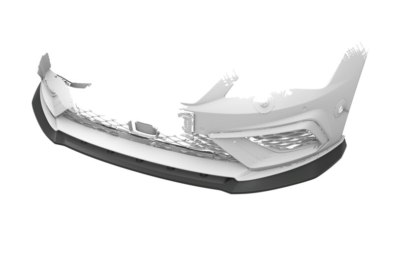 Lip delantero CSR Automotive para Seat Leon 3 (Typ 5F) Cupra R CSL885 Negro Mate 3