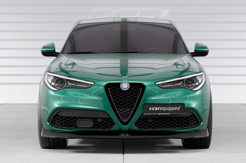 Lip delantero CSR Automotive para Alfa Romeo Stelvio CSL886 Negro Mate 6