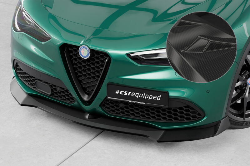 Lip delantero CSR Automotive para Alfa Romeo Stelvio CSL886 Carbon Look 1