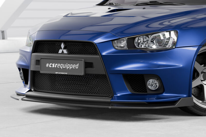 Lip delantero CSR Automotive para Mitsubishi Lancer Evolution X CSL887 Negro Mate 3