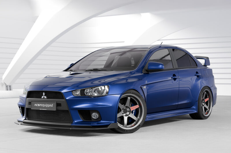 Lip delantero CSR Automotive para Mitsubishi Lancer Evolution X CSL887 Negro Mate 4