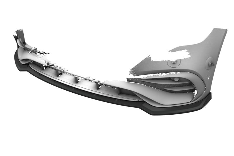 Lip delantero CSR Automotive para Mercedes Benz Clase E W214 / S214 CSL888 Negro Mate 3