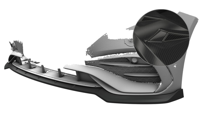 Lip delantero CSR Automotive para Mercedes Benz Clase E W214 / S214 CSL888 Carbon Look 1