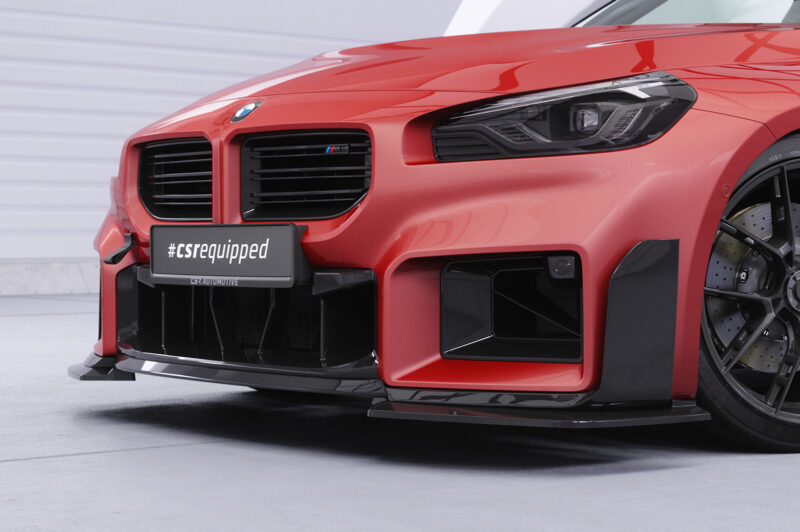 Lip delantero CSR Automotive en forma de copa para BMW M2 G87 CSL894 Negro Mate 2