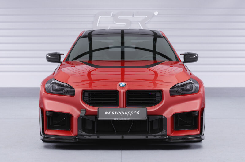 Lip delantero CSR Automotive en forma de copa para BMW M2 G87 CSL894 Negro Mate 6