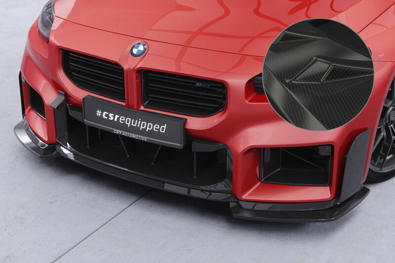 Lip delantero CSR Automotive en forma de copa para BMW M2 G87 CSL894 Carbon Look 1