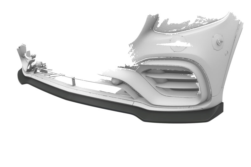Lip delantero CSR Automotive para Mercedes Benz GLC X253 / C253 CSL896 Negro Mate 3