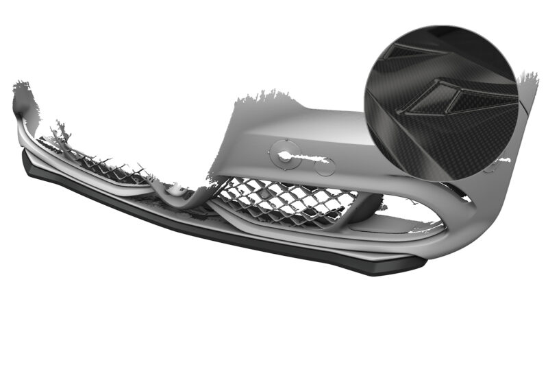Lip delantero CSR Automotive para Alfa Romeo Giulia Quadrifoglio CSL902 Carbon Look 1