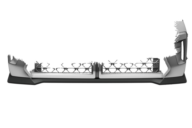 Lip delantero CSR Automotive para BMW X2 / iX2 (U10) CSL907 Negro Mate 4