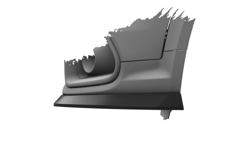 Lip delantero CSR Automotive para Fiat 500X Sport CSL908 Negro Mate 2