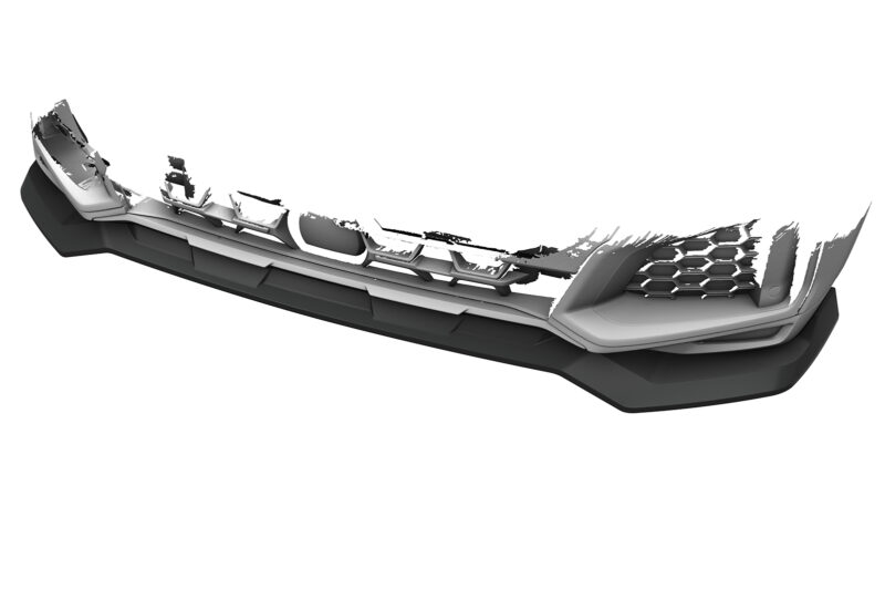 Lip delantero CSR Automotive para BMW X6 (G06) base CSL909 Negro Mate 3
