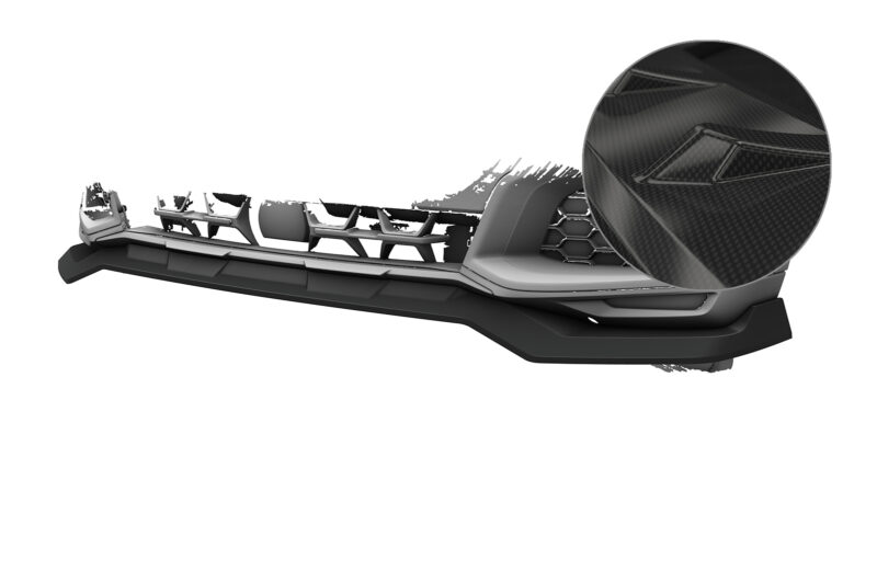 Lip delantero CSR Automotive para BMW X6 (G06) base CSL909 Carbon Look 1