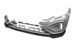 Lip delantero CSR Automotive para VW T-Roc (Tipo A1) R CSL923 Negro Mate 3