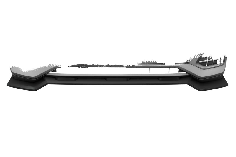 Lip delantero CSR Automotive para Audi Q8 4M CSL931 Negro Mate 5