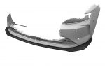 Lip delantero CSR Automotive en forma de copa para Opel Astra L Sports Tourer CSL937 Negro Mate 3