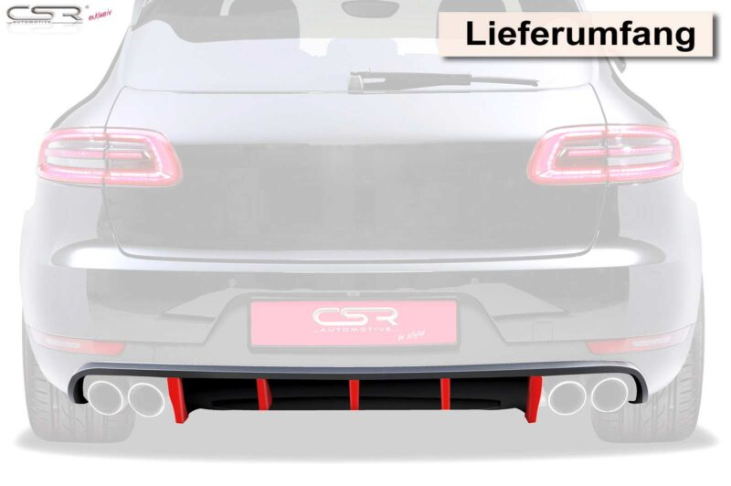 Difusor trasero CSR Automotive para Porsche Macan HA142  3