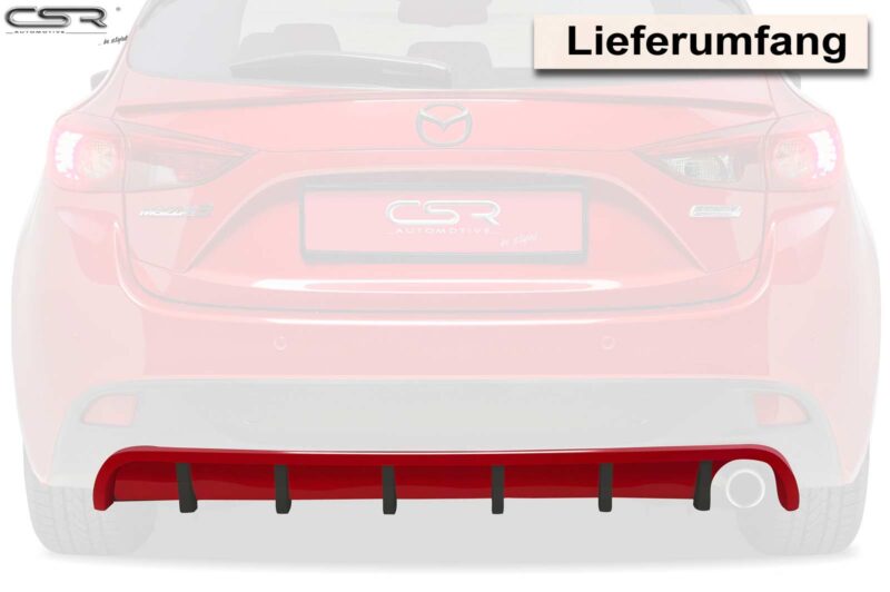 Difusor trasero CSR Automotive para Mazda 3 tipo BM/BN HA196  3