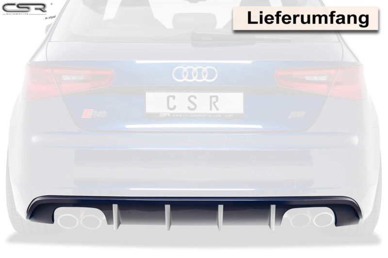 Difusor trasero CSR Automotive para Audi A3 8V Sportback/3 puertas S-Line/S3 HA199  3