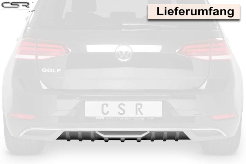 Difusor trasero CSR Automotive para VW Golf 7 Tipo AU Facelift HA224  3