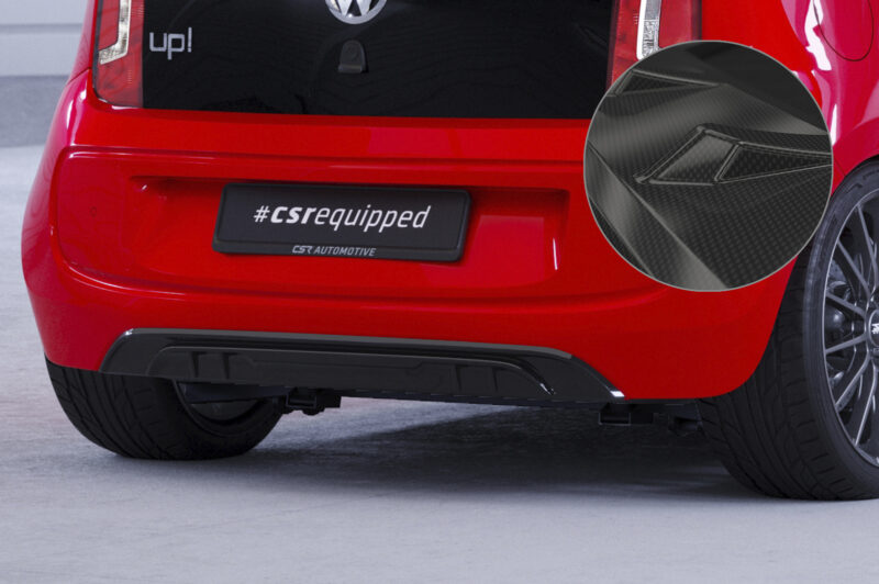 Difusor trasero CSR Automotive  para VW up!/e-up! Base HA283-C Carbon Look 1