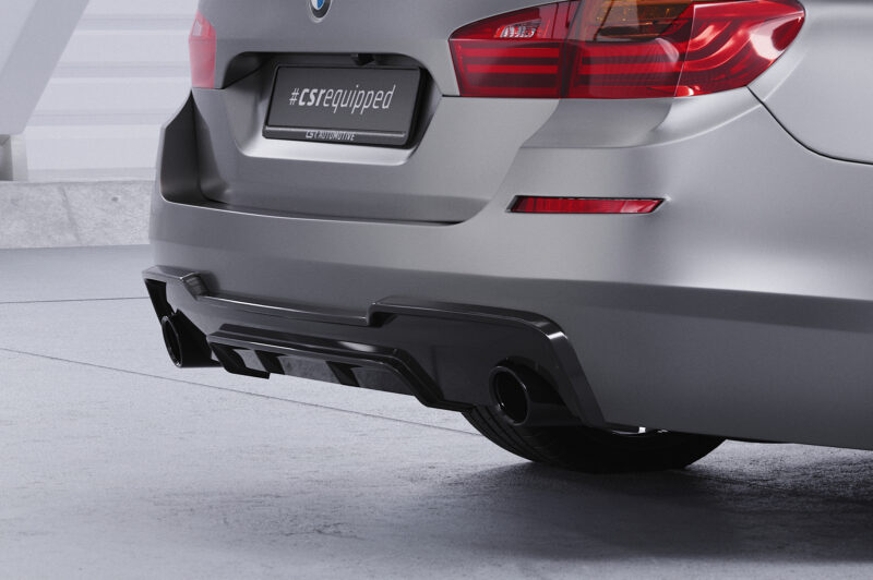 Difusor trasero CSR Automotive  para BMW Serie 5 F10/F11 535i/535d paquete M HA289-S Negro Mate 3
