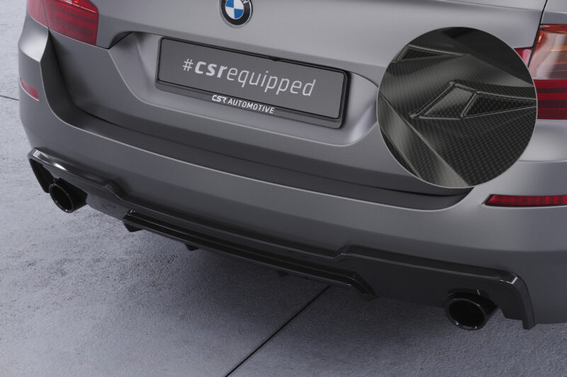 Difusor trasero CSR Automotive  para BMW Serie 5 F10/F11 535i/535d paquete M HA289-C Carbon Look 1
