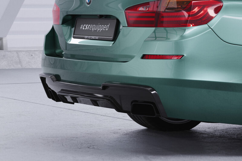 Difusor trasero CSR Automotive  para BMW Serie 5 F10/F11 550i/550d paquete M HA290-S Negro Mate 3
