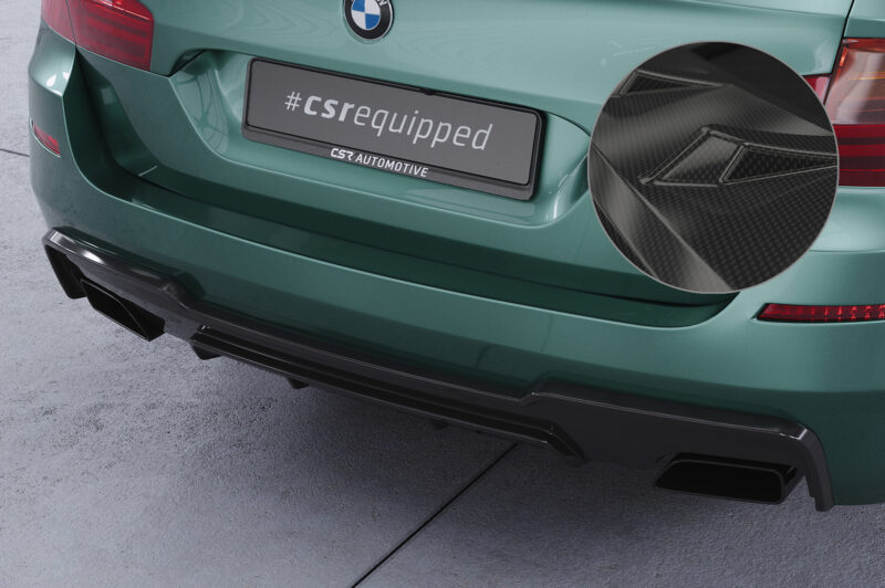 Difusor trasero CSR Automotive  para BMW Serie 5 F10/F11 550i/550d paquete M HA290-C Carbon Look 1
