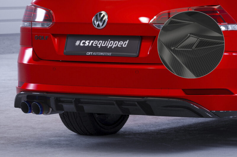 Difusor trasero CSR Automotive  para VW Golf 7 Variant GTD HA293-C Carbon Look 1