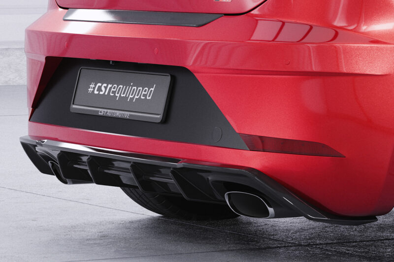Difusor trasero CSR Automotive  para Seat Leon 3 (Tipo 5F Cupra HA298-S Negro Mate 3