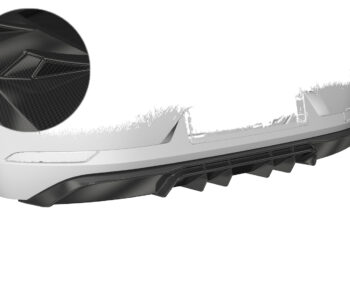 Difusor trasero CSR Automotive  para VW Golf 7 (Tipo AU) HA302-C Carbon Look 1