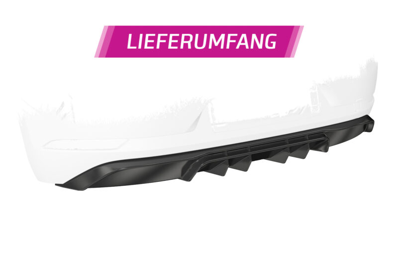 Difusor trasero CSR Automotive  para VW Golf 7 (Tipo AU) HA302-S Negro Mate 5