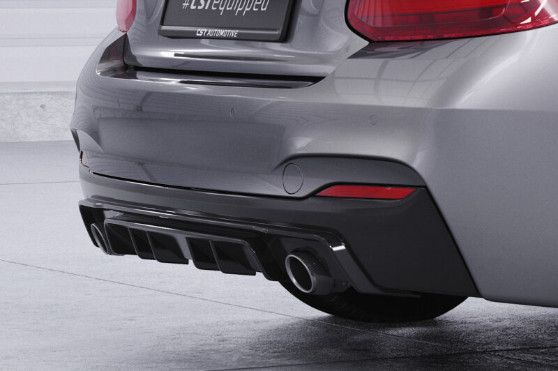 Difusor trasero CSR Automotive  para BMW Serie 2 F22/F23 M paquete HA308-S Negro Mate 3