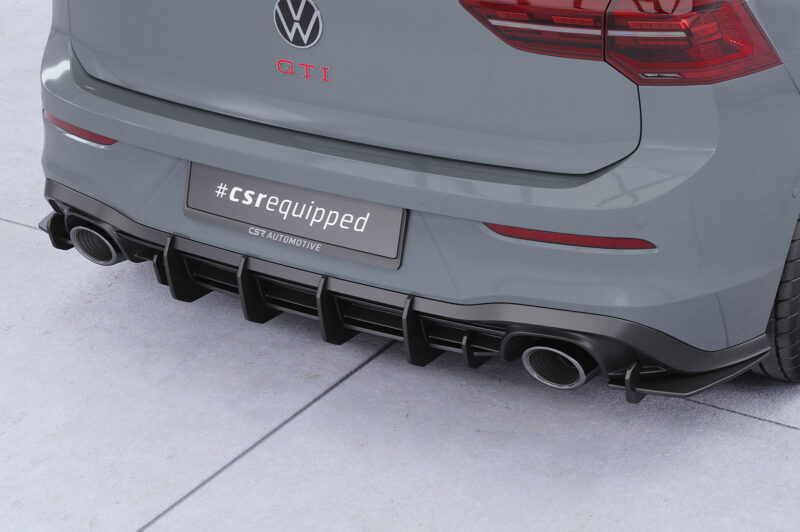 Difusor trasero CSR Automotive para VW Golf 8 (tipo CD) GTI Clubsport HA316-L Sin logotipo CSR 1