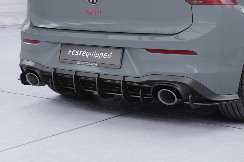 Difusor trasero CSR Automotive para VW Golf 8 (tipo CD) GTI Clubsport HA316-L Sin logotipo CSR 2