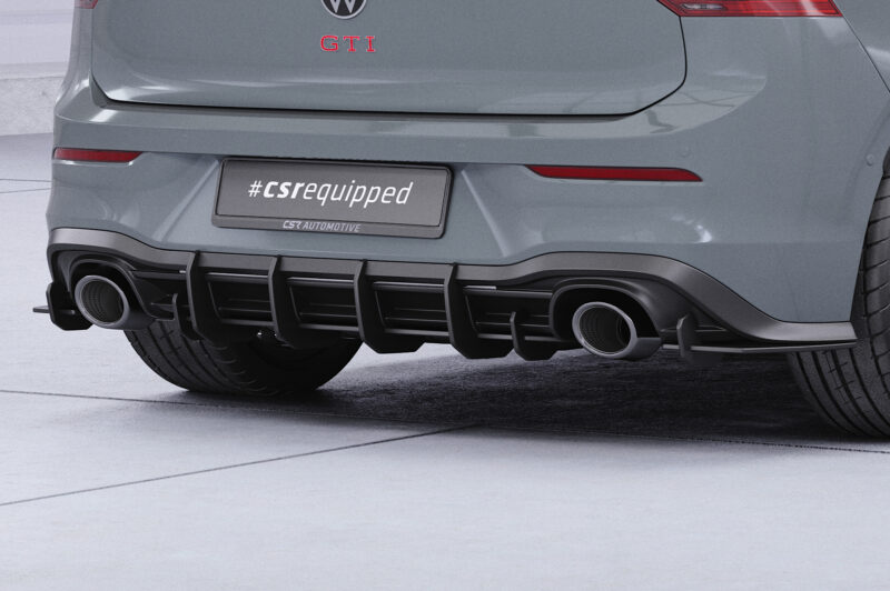 Difusor trasero CSR Automotive para VW Golf 8 (tipo CD) GTI Clubsport HA316-L Sin logotipo CSR 3