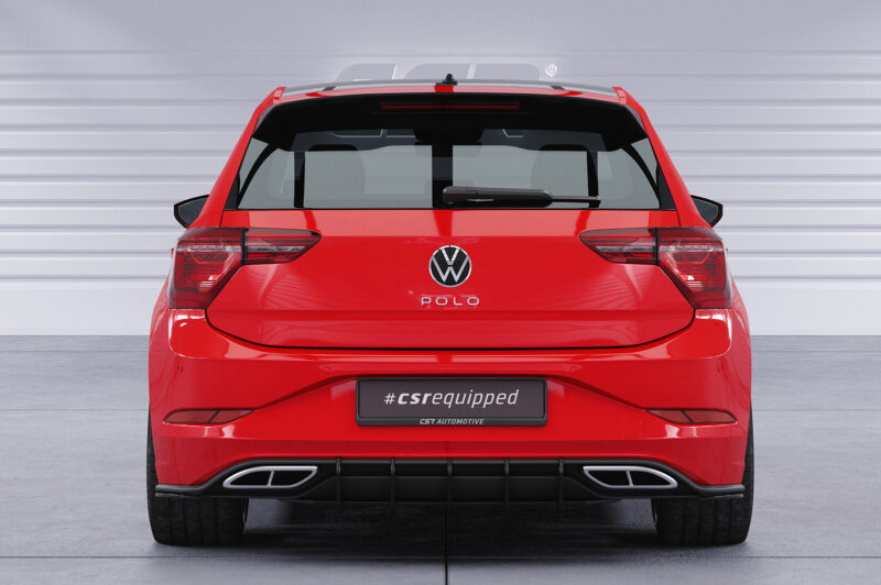 Difusor trasero CSR Automotive para VW Polo 6 2G (Tipo AW) R-Line HA317-L Sin logotipo CSR 6