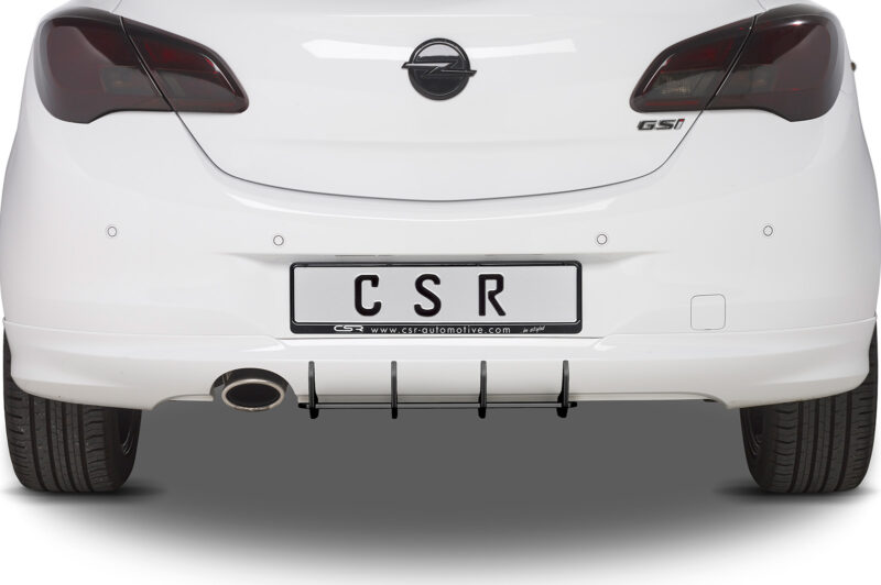 Difusor trasero CSR Automotive para Opel Corsa E Gsi HA321-L Sin logotipo CSR 3