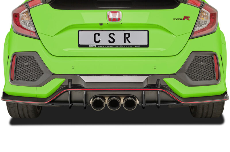 Difusor trasero CSR Automotive para Honda Civic FK8 Type R HA325-L Sin logotipo CSR 3
