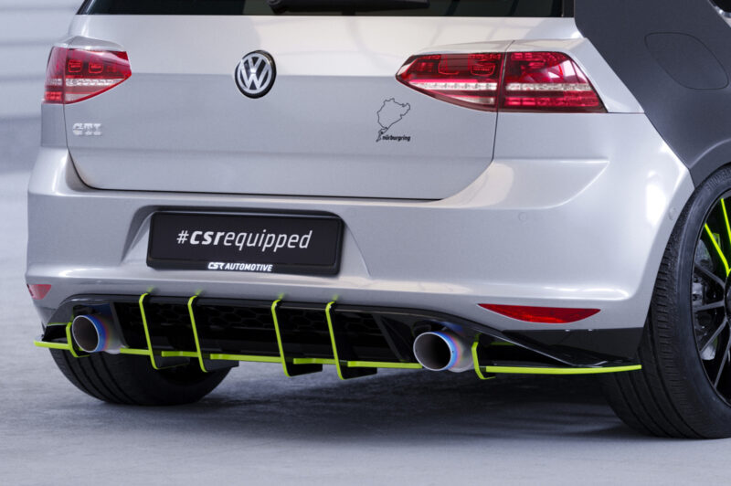 Difusor trasero CSR Automotive para VW Golf 7 (Tipo AU) GTI HA332-L Sin logotipo CSR 1
