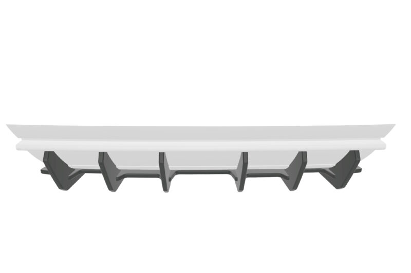 Difusor trasero CSR Automotive para VW Golf 7 (Tipo AU) GTI HA333-B Con logotipo CSR 2