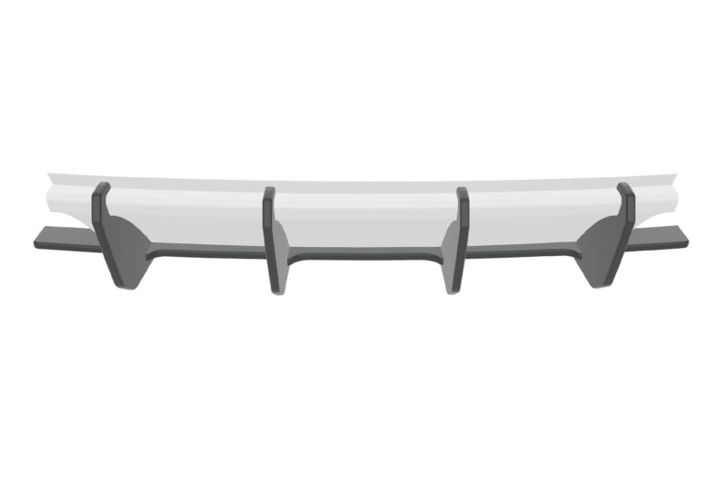Difusor trasero CSR Automotive para VW Golf 6 1K GTI HA335-L Sin logotipo CSR 2