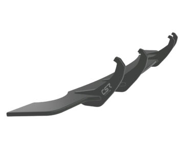 Difusor trasero CSR Automotive para VW Polo 5 6R) HA352-B Con logotipo CSR 1