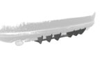 Difusor trasero CSR Automotive para VW Passat B7 (Tipo 3C) Variante HA353-L Sin logotipo CSR 6