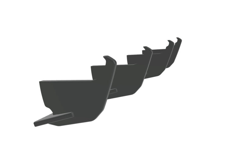 Difusor trasero CSR Automotive para VW Golf 7 (Tipo AU) Variante R-Line HA356-L Sin logotipo CSR 3