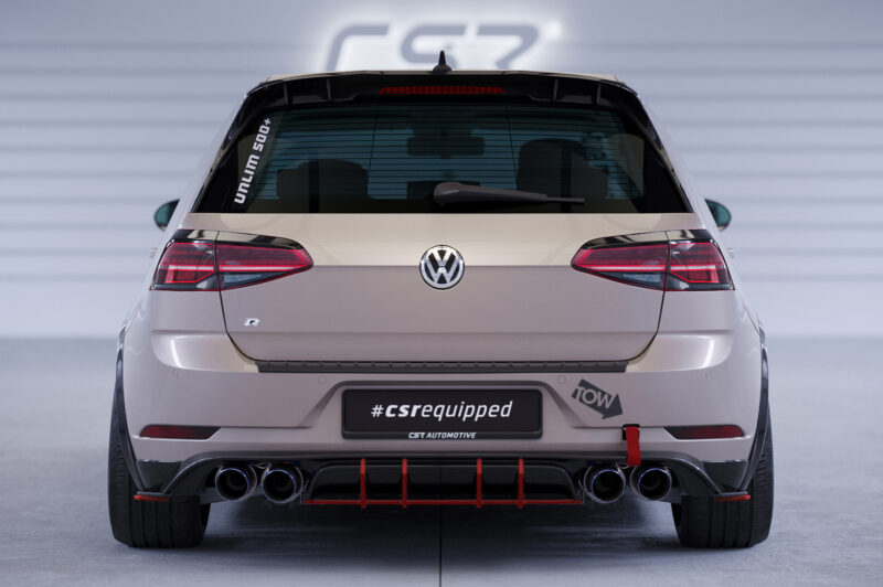 Difusor trasero CSR Automotive para VW Golf 7 (Tipo AU) R HA411 Sin logotipo CSR 4